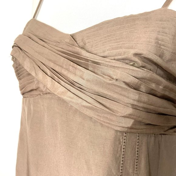 New Stella & Jamie Babydoll Silk/Cotton Blend Maxi Dress Sz M - L - Picture 13 of 16